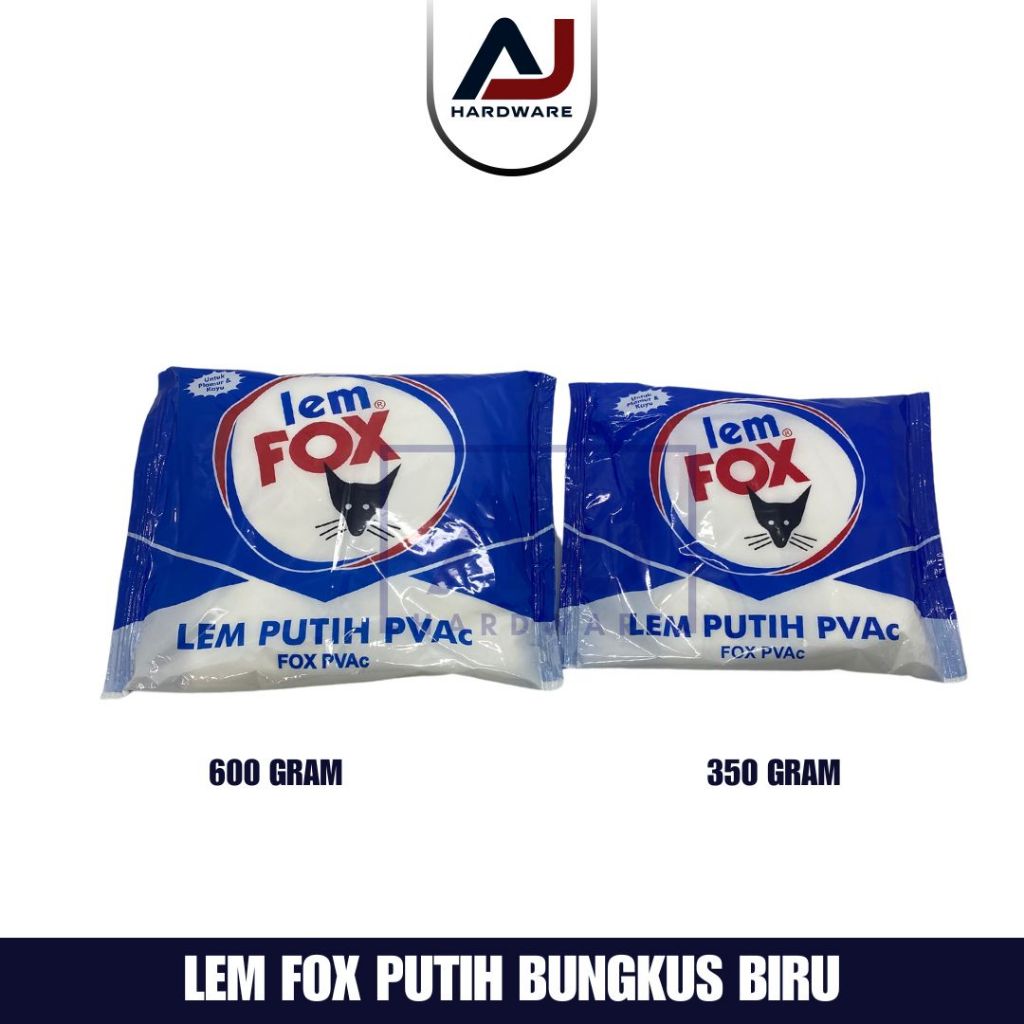 Lem Fox Putih PVAC 350 Gr Bungkus Biru Lem Fox Putih Lem Kertas Lem Kayu
