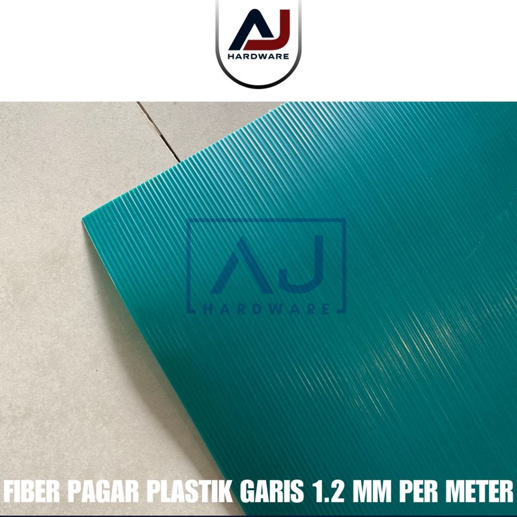 Penutup Pagar Rumah Fiber Garis Plastik Penutup Serbaguna Tebal 1.2 MM Lebar/Tinggi 1 Meter Dijual Per Meter