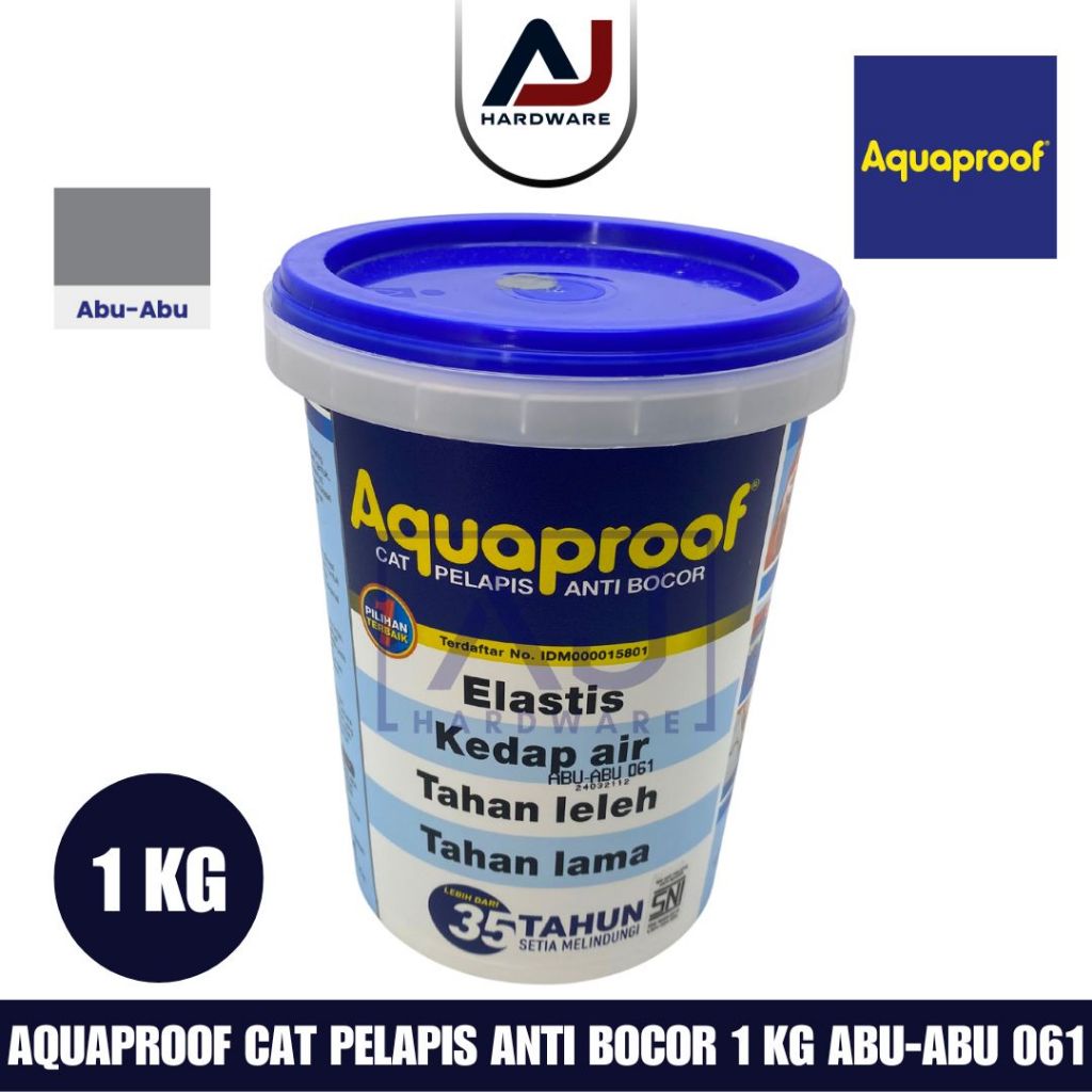 Cat Pelapis Anti Bocor Aquaproof Aqua proof 1kg Cat Waterproofing Aquaproof 1kg Aquaproof 1kg