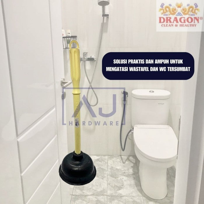 Kop Toilet WC Super Merk Dragon Pompa Anti Mampet Sumbat Closet WC Pompa Hisap