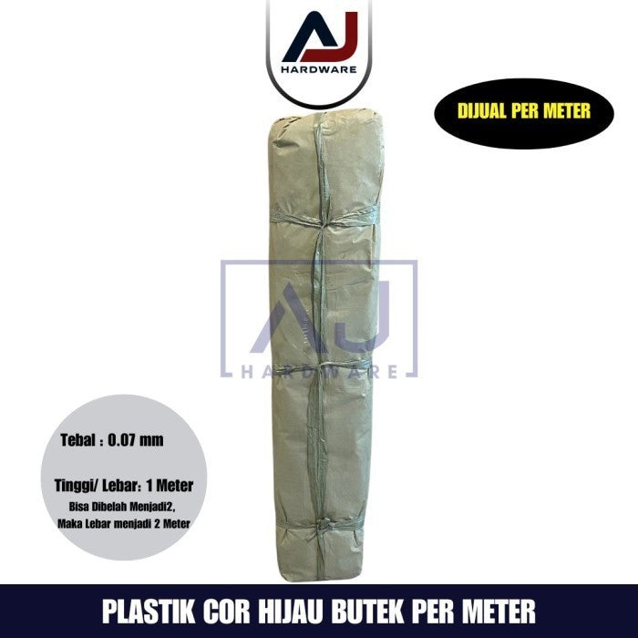 Plastik Cor Hijau Butek Per Meter Tebal Termurah Grosir Per Roll Plastik Bangunan Penutup Furniture