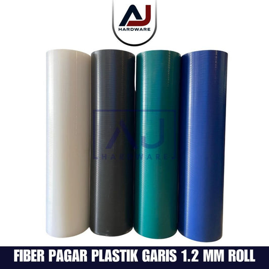 Penutup Pagar Rumah Fiber Garis Plastik Penutup Serbaguna 1.2 MM Dijual Per Roll Anti Karat, Tahan Cuaca, dan Tahan Lama