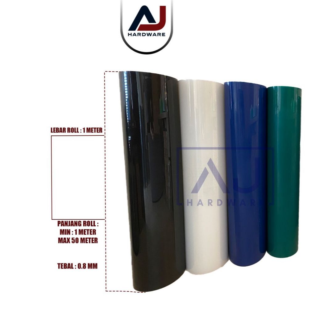 Penutup Pagar Rumah Fiber Polos Plastik Penutup Serbaguna 0.8 MM Roll