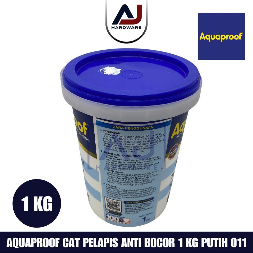 Cat Pelapis Anti Bocor Aquaproof Aqua proof 1kg Cat Waterproofing Aquaproof 1kg Aquaproof 1kg