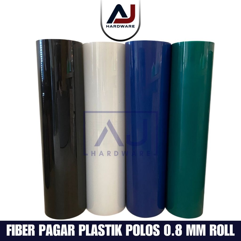 Penutup Pagar Rumah Fiber Polos Plastik Penutup Serbaguna 0.8 MM Roll