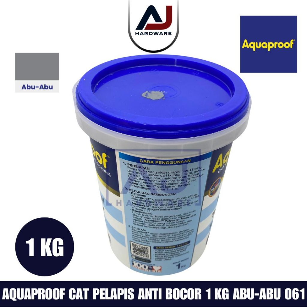 Cat Pelapis Anti Bocor Aquaproof Aqua proof 1kg Cat Waterproofing Aquaproof 1kg Aquaproof 1kg