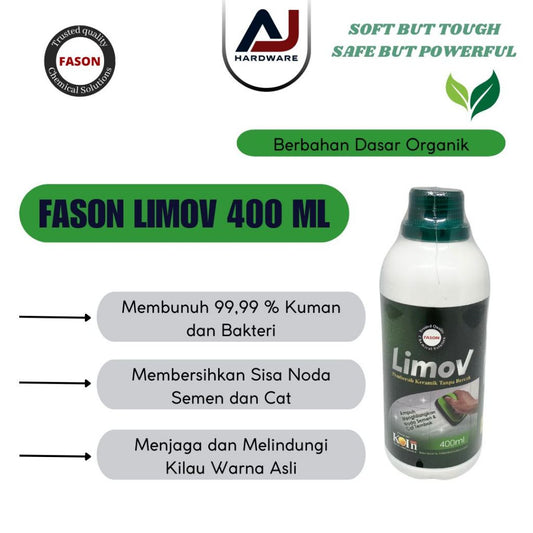 Pembersih Keramik Noda Semen dan Cat Fason Limov 400 ml Bekas Cat