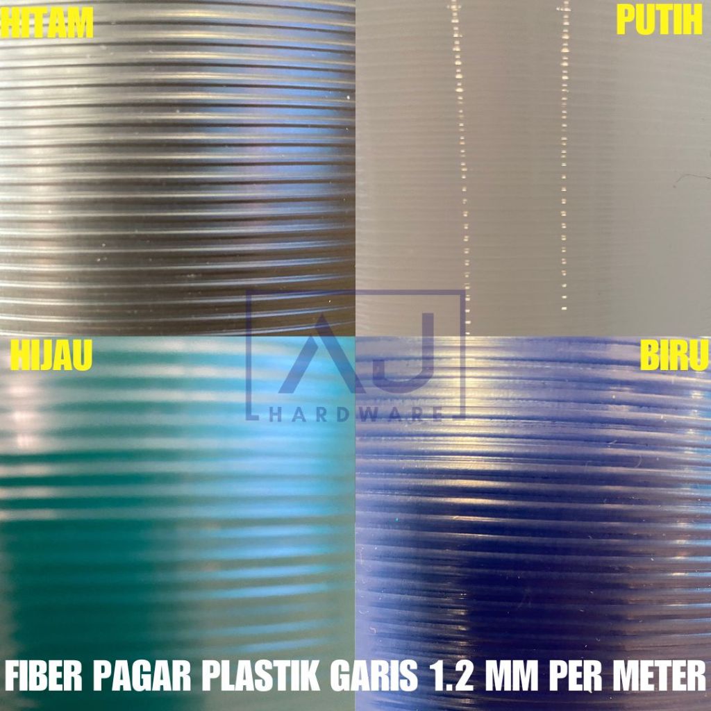 Penutup Pagar Rumah Fiber Garis Plastik Penutup Serbaguna Tebal 1.2 MM Lebar/Tinggi 1 Meter Dijual Per Meter