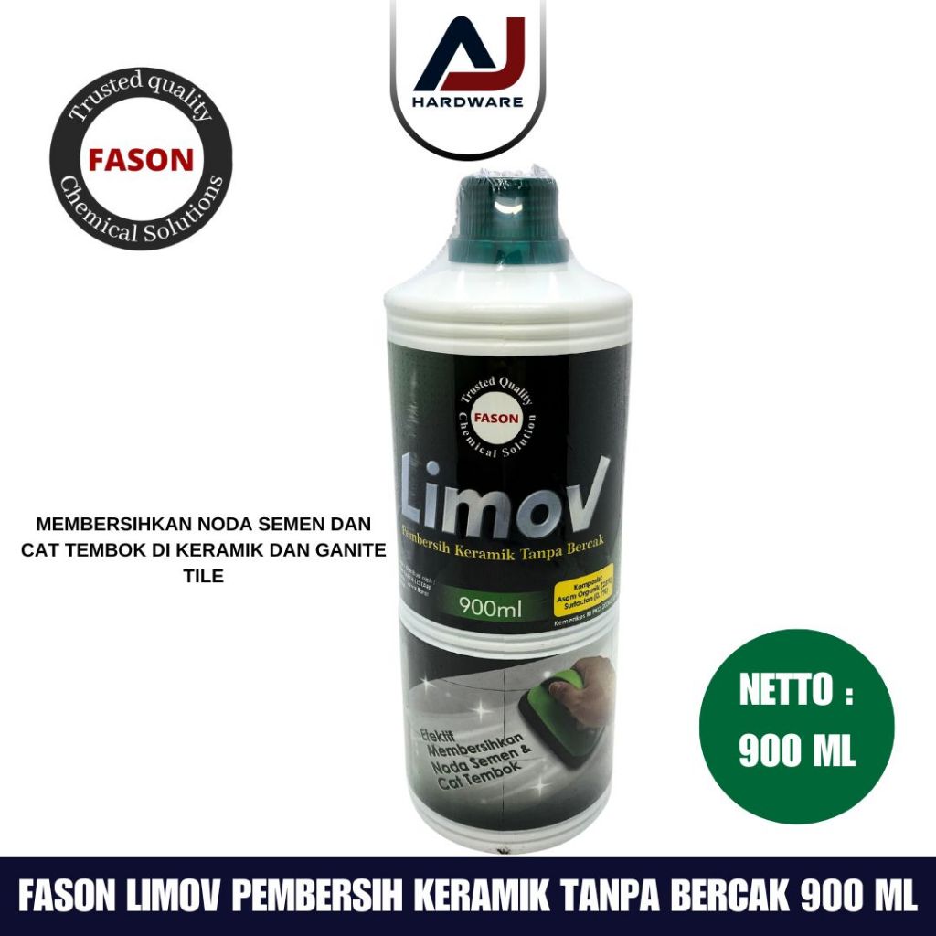 Pembersih Keramik Noda Semen dan Cat Fason Limov 900 ml Bekas Cat