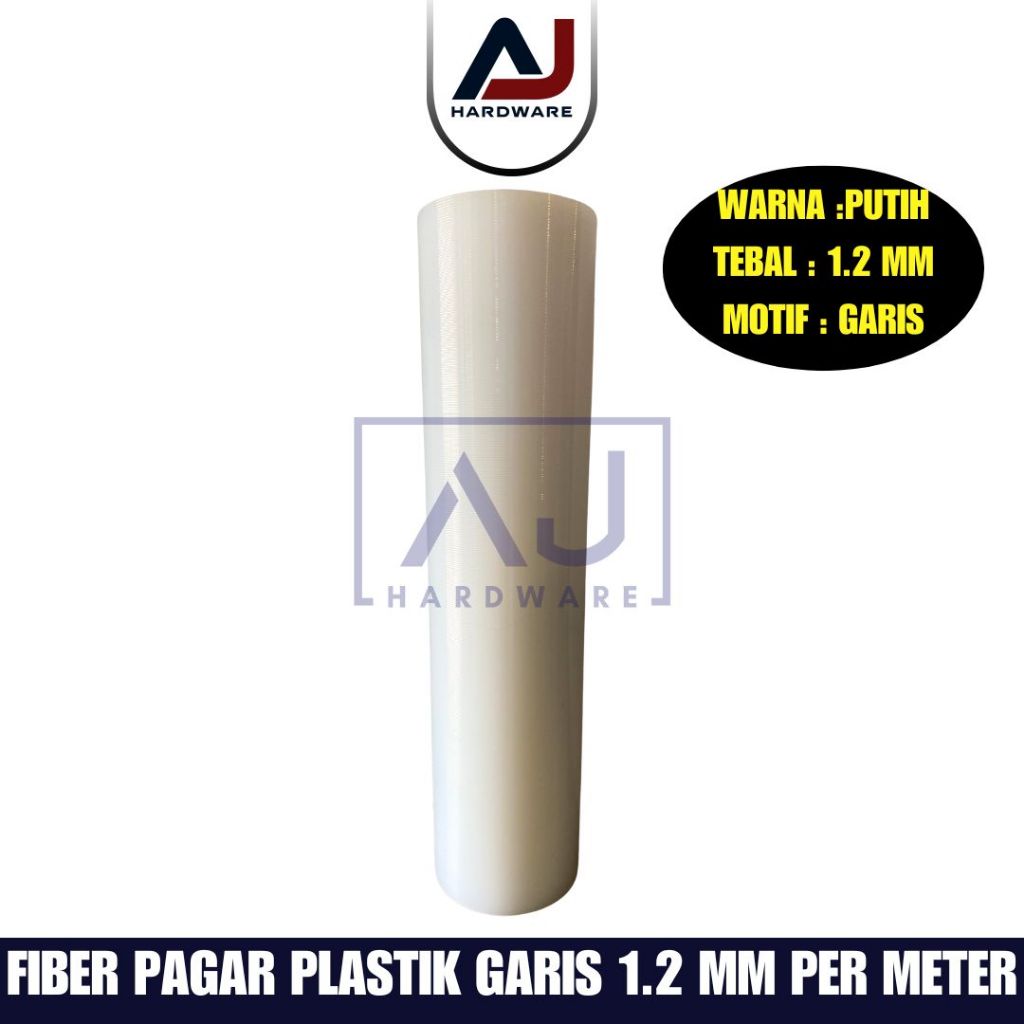 Penutup Pagar Rumah Fiber Garis Plastik Penutup Serbaguna Tebal 1.2 MM Lebar/Tinggi 1 Meter Dijual Per Meter