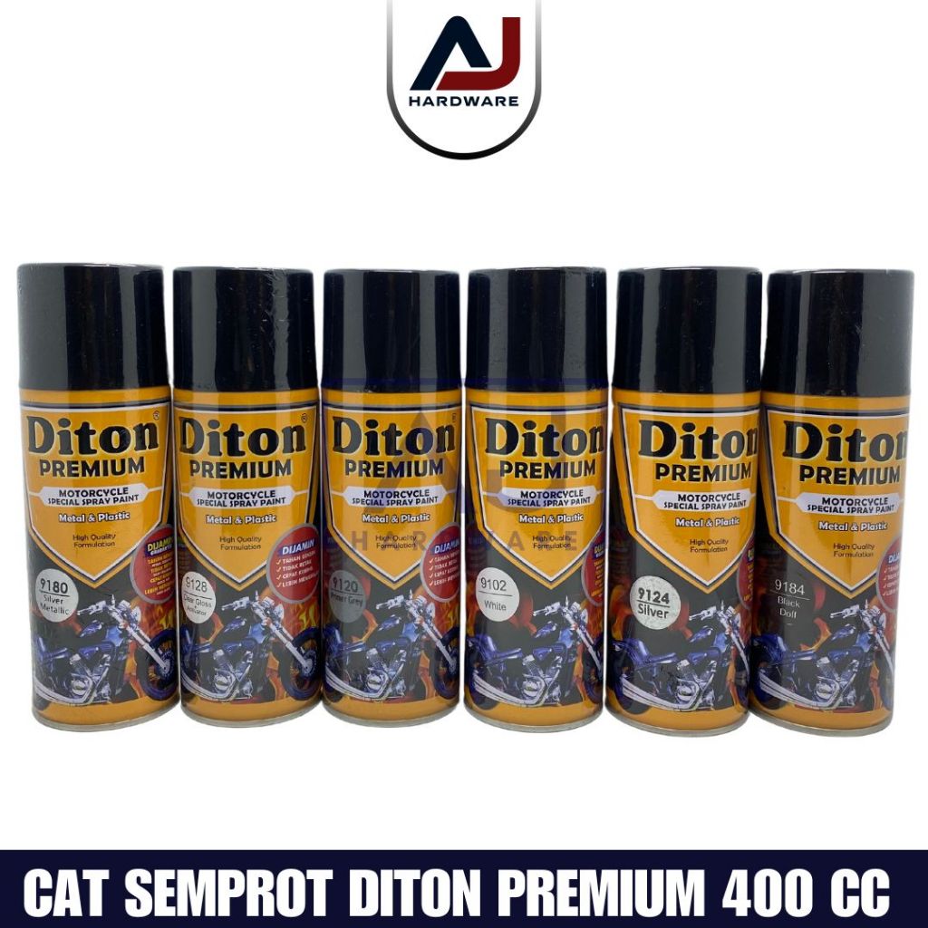 Cat Semprot Diton Premium 400 CC Pilok Cat Semprot Warna Standart Cat Motor Ready Semua Warna