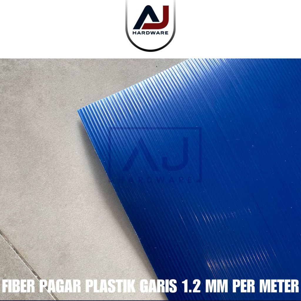 Penutup Pagar Rumah Fiber Garis Plastik Penutup Serbaguna Tebal 1.2 MM Lebar/Tinggi 1 Meter Dijual Per Meter