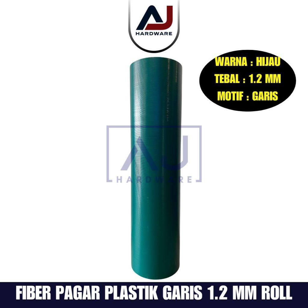 Penutup Pagar Rumah Fiber Garis Plastik Penutup Serbaguna 1.2 MM Dijual Per Roll Anti Karat, Tahan Cuaca, dan Tahan Lama