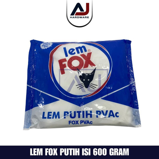 Lem Fox Putih PVAC 600 Gr Bungkus Biru Lem Fox Putih Lem Kertas Lem Kayu