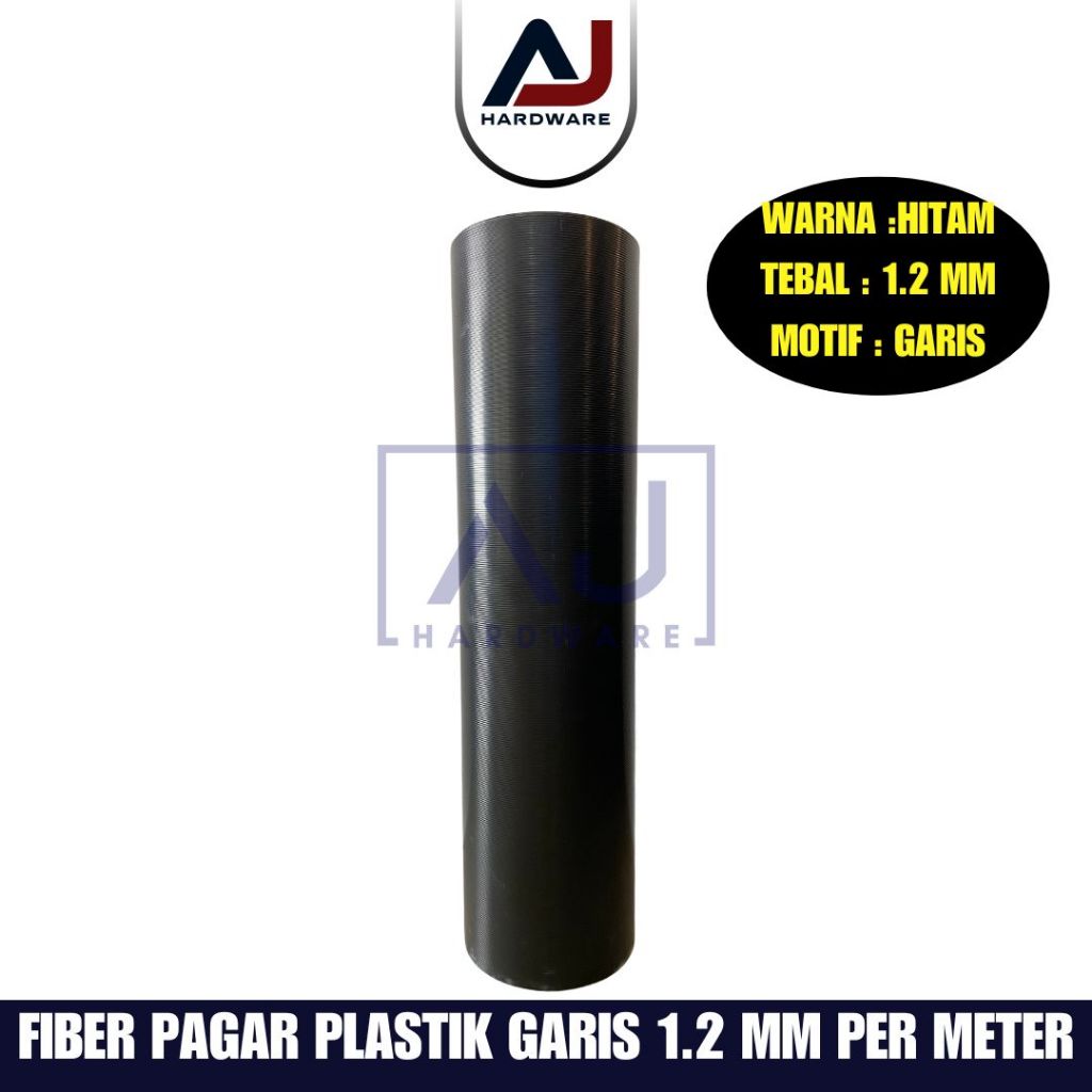 Penutup Pagar Rumah Fiber Garis Plastik Penutup Serbaguna Tebal 1.2 MM Lebar/Tinggi 1 Meter Dijual Per Meter