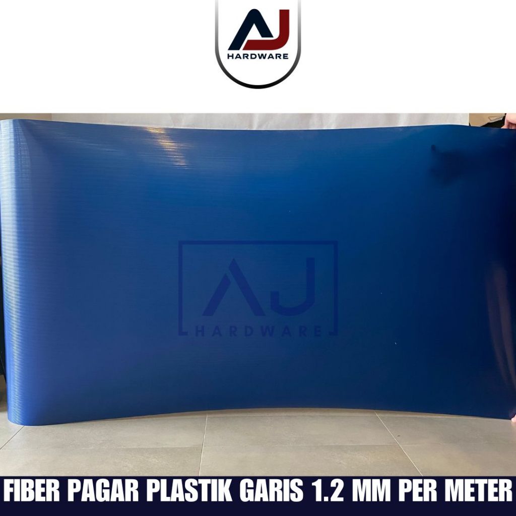 Penutup Pagar Rumah Fiber Garis Plastik Penutup Serbaguna Tebal 1.2 MM Lebar/Tinggi 1 Meter Dijual Per Meter