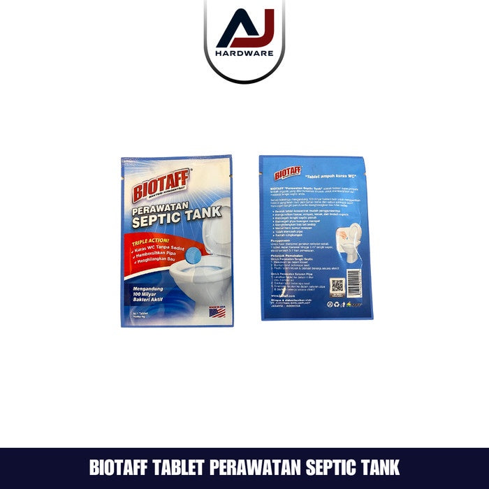 Biotaff Tablet Bakteri Konsentrat Perawatan Septic Tank WC Closet