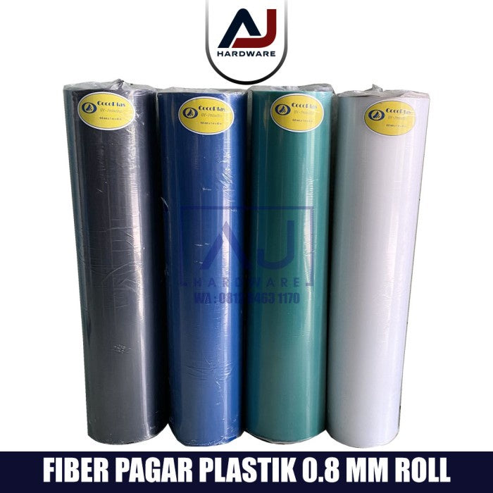 Penutup Pagar Rumah Fiber Garis Plastik Penutup Serbaguna 0.8 MM Roll