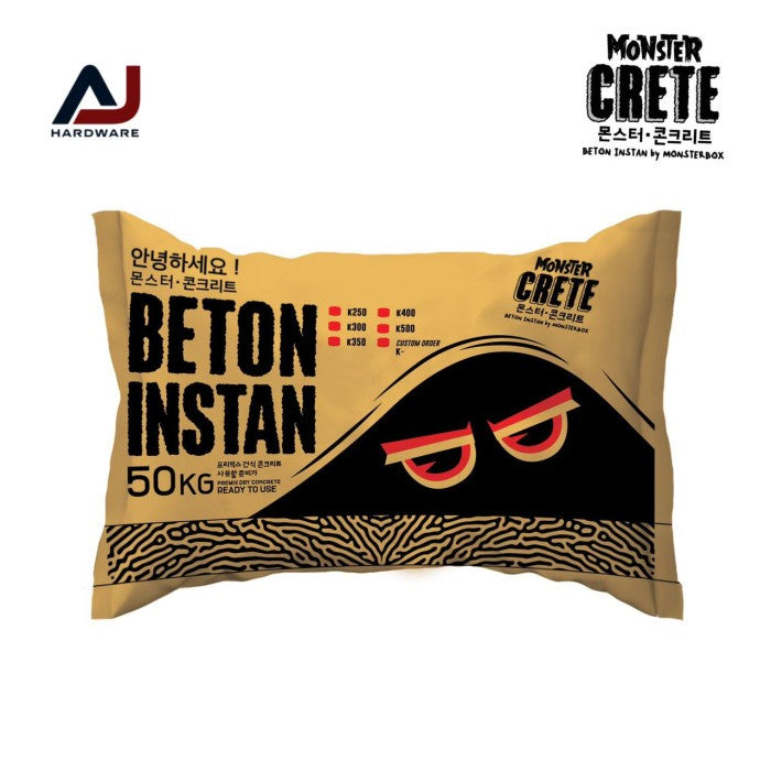 Semen Instan Mortar Beton Instan Monster Crete 50 Kg K-500