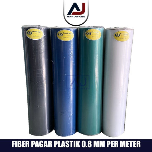 Penutup Pagar Rumah Fiber Garis Plastik Penutup Serbaguna 0.8 MM Meter
