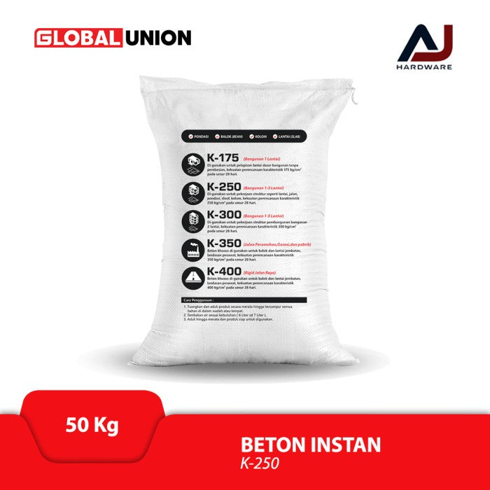 Semen Instan Mortar Beton Instan Global Union 50 kg K-250