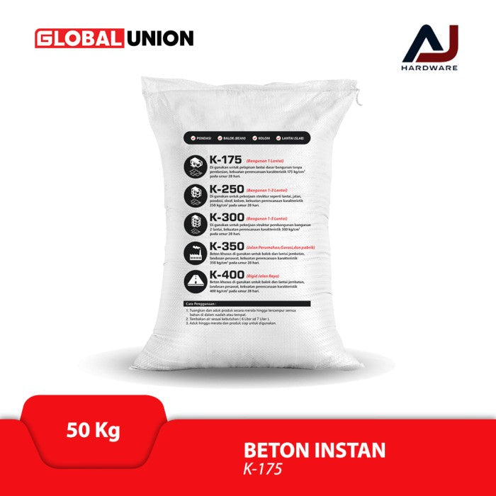 Semen Instan Mortar Beton Instan Global Union 50 kg K-175