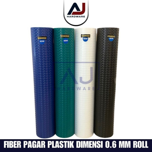 Penutup Pagar Rumah Fiber Dimensi Plastik Penutup Serbaguna 0.6MM Meter