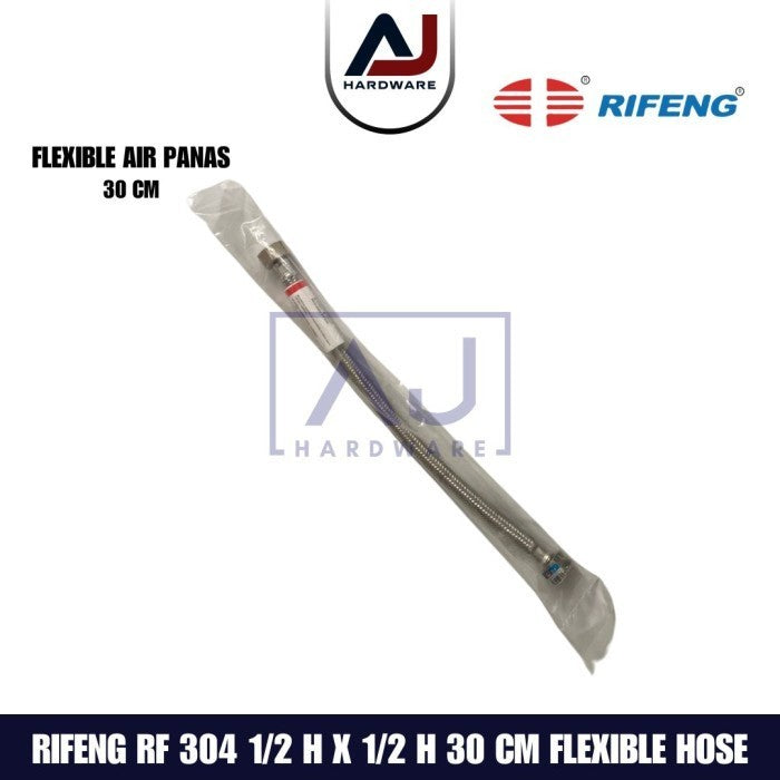 Rifeng Selang Flexible Hose 40 cm Selang Flexible Air Anyam 1/2 Inch Selang Flexible Connector RF304