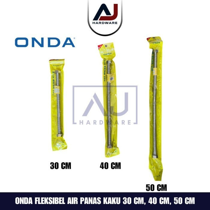 Flexible Hot Water Hose Onda 40 Cm Selang Fleksibel Air Panas Kaku 1/2"x1/2" 40cm