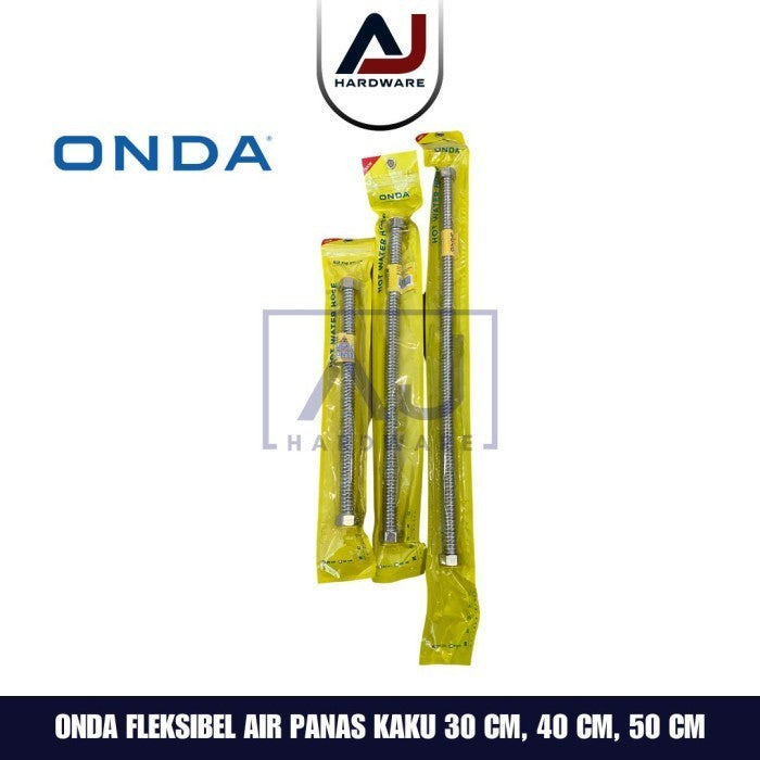 Flexible Hot Water Hose Onda 40 Cm Selang Fleksibel Air Panas Kaku 1/2"x1/2" 40cm