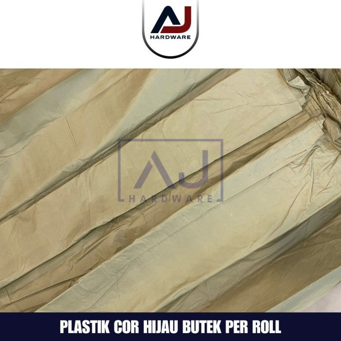 Plastik Cor Hijau Butek ± 6 7 Kilogram Tebal Termurah Grosir Per Roll Plastik Bangunan Penutup Furniture