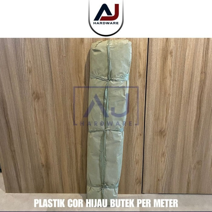 Plastik Cor Hijau Butek Per Meter Tebal Termurah Grosir Per Roll Plastik Bangunan Penutup Furniture