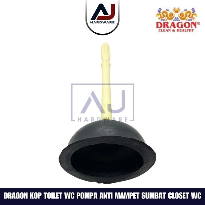 Kop Toilet WC Super Merk Dragon Pompa Anti Mampet Sumbat Closet WC Pompa Hisap
