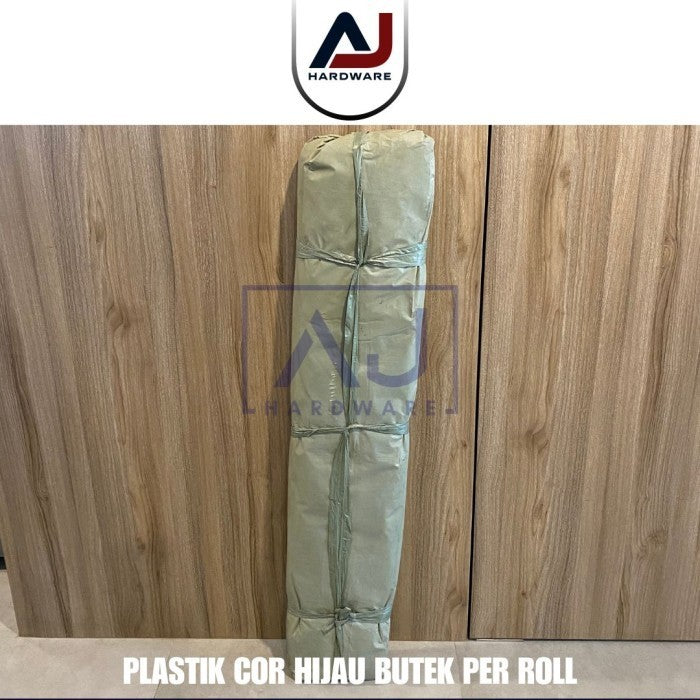 Plastik Cor Hijau Butek ± 6 7 Kilogram Tebal Termurah Grosir Per Roll Plastik Bangunan Penutup Furniture