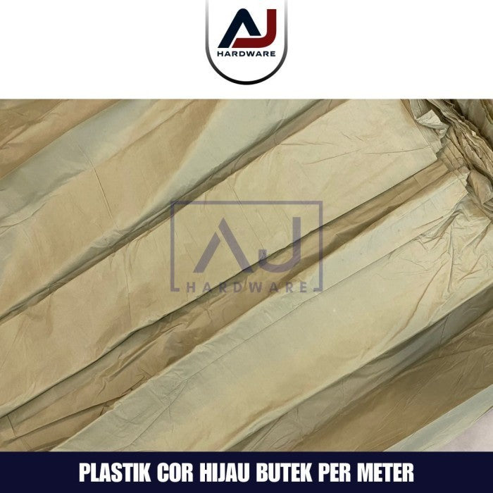 Plastik Cor Hijau Butek Per Meter Tebal Termurah Grosir Per Roll Plastik Bangunan Penutup Furniture