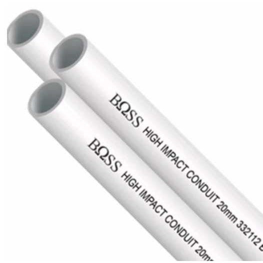 Boss Pipa Conduit 20mm Putih Pipa Listrik 20 mm Pipa Kabel PVC Pipa Clipsal