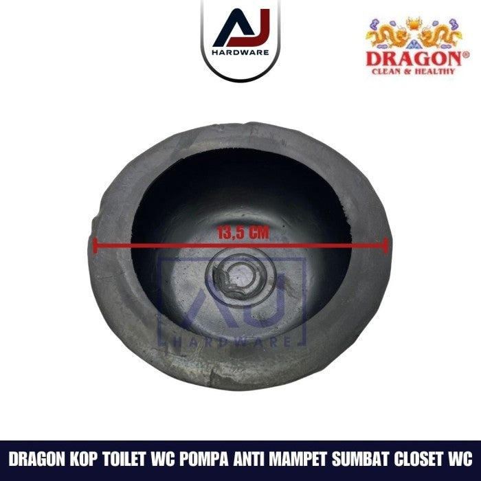 Kop Toilet WC Super Merk Dragon Pompa Anti Mampet Sumbat Closet WC Pompa Hisap